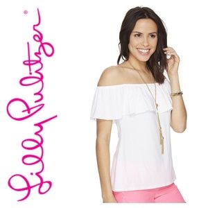 Lilly Pulitzer La Fortuna Top in Resort White EUC